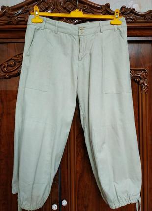 Шикарні лляні брюки штани бриджі льняные штаны бриджи7 фото