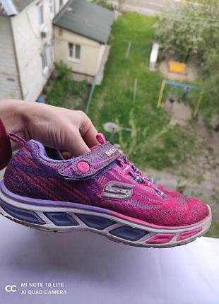 Кросівки skechers оригінал, світяться устілка 20 см