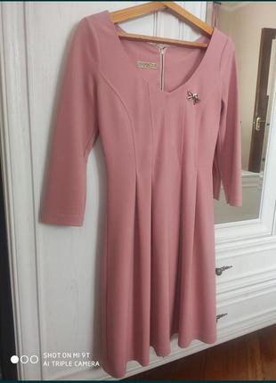 Плаття рожево/ пудрового кольору