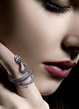 Кольцо змея модное колечко змейка в стиле панк рок хип хоп3 фото