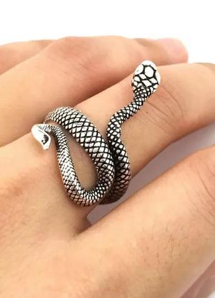 Кольцо змея модное колечко змейка в стиле панк рок хип хоп