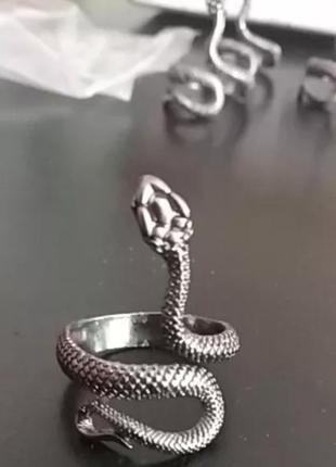Кольцо змея модное колечко змейка в стиле панк рок хип хоп7 фото