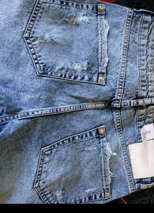 Бомбезні джинси , преміум якість,з металевими кнопками.4 фото
