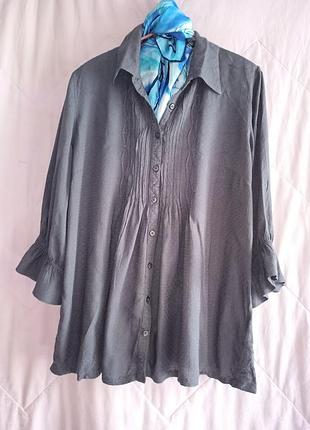 Очень мягкая вискозная блуза-распашонка,44-48разм.,mingel.