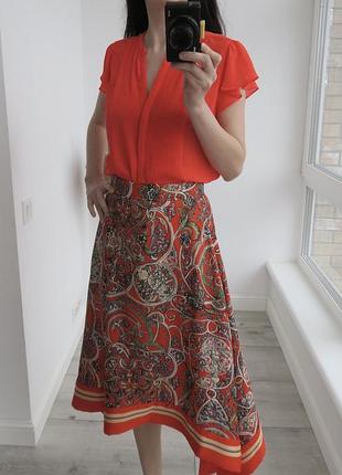 Комплект спідниця міді, блуза