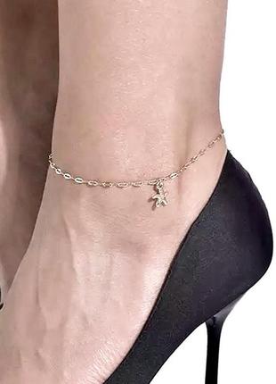 Браслет на ногу морская звезда