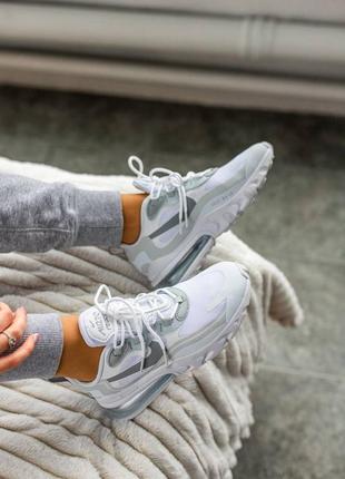 Nike react 270 air max white, кросівки найк жіночі білі