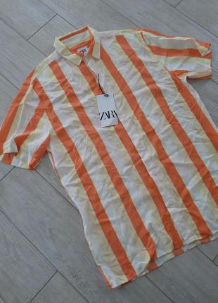 Яскрава сорочка в полоску