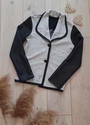 Silverapple стильний сірий піджак кардіган весна осінь xs-s