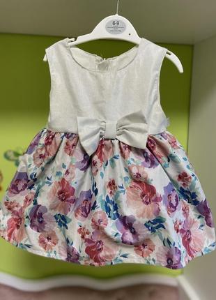 Нарядне плаття на дівчинку 80-86 см1 фото