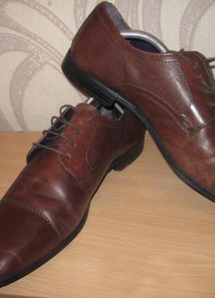 Продам кожаные туфли фирмы real leather 44 размера2 фото