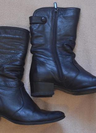 Шкіряні чобітки весна-осінь