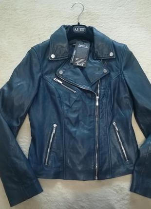 Куртка косуха шкіряна arma collection. michael kors massimo dutti