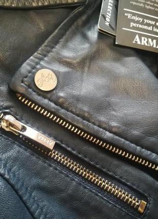 Куртка косуха шкіряна arma collection. michael kors massimo dutti