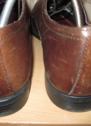 Продам кожаные туфли фирмы real leather 44 размера4 фото