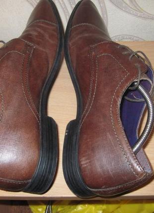 Продам кожаные туфли фирмы real leather 44 размера6 фото