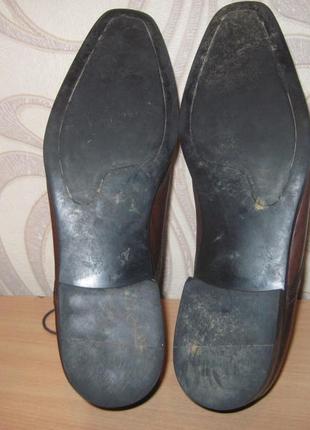 Продам кожаные туфли фирмы real leather 44 размера7 фото