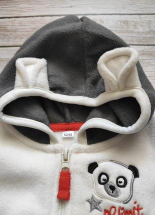 Флисовая флісова кофта флиска с капюшоном 62/68 baby fleece vest голландия2 фото