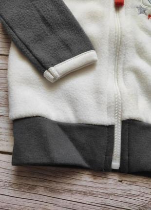 Флисовая флісова кофта флиска с капюшоном 62/68 baby fleece vest голландия3 фото
