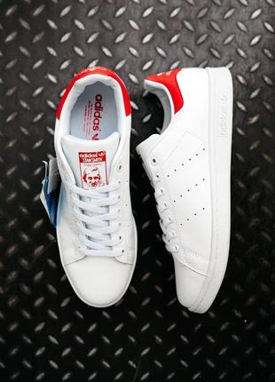 Кросівки adidas stan smith «white/red»