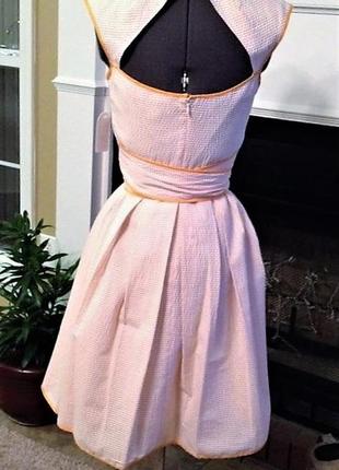 Платье а-силуэт нежного цвета (usa) под поясок m- l5 фото