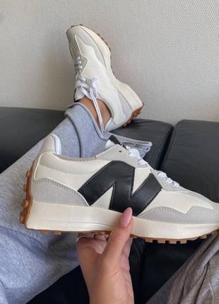 Кросівки nb 327 beige/black кроссовки