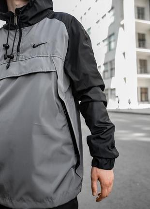 Комплект анорак house черно-серый + штаны president+ барсетка2 фото