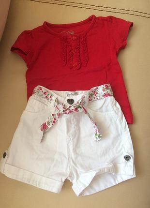 Набір шорти і футболка early days 18-24 місяців