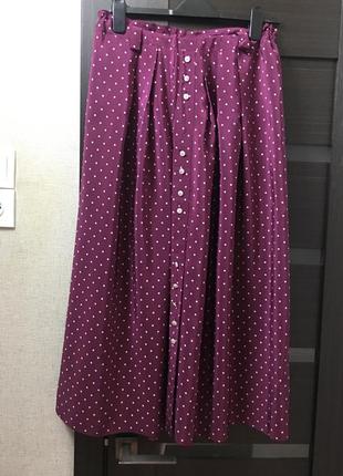 Шёлковая юбка в горох betty barclay немецкое качество1 фото