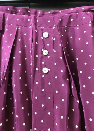 Шёлковая юбка в горох betty barclay немецкое качество2 фото