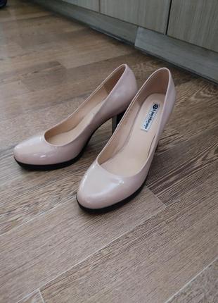 Туфлі шкіряні туфлі лак3 фото