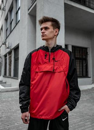 Анорак house чорно-червоний