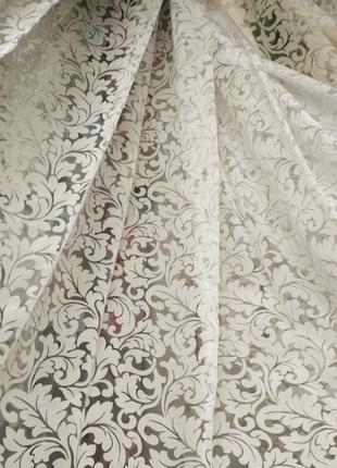 Тюль с рисунком вензель, фіранки з візерунком