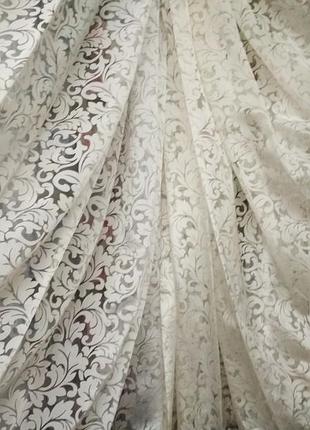 Тюль с рисунком вензель, фіранки з візерунком