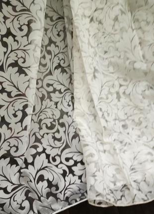 Тюль с рисунком вензель, фіранки з візерунком