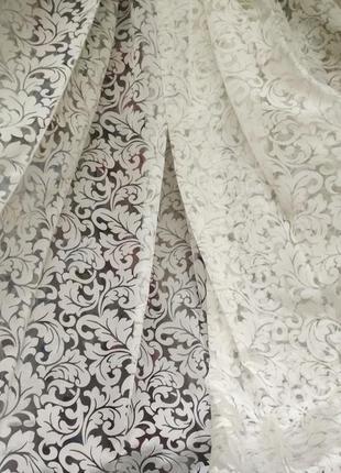 Тюль с рисунком вензель, фіранки з візерунком