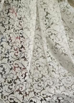 Тюль с рисунком вензель, фіранки з візерунком
