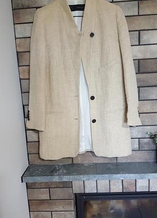Стильний льняний жакет zara
