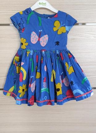 Нарядное летнее эксклюзивное платье на малышку 9-12 месяцев годик два