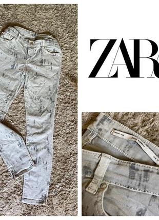 Zara slim fit средняя посадка, на молнии внизу 🔥249🔥