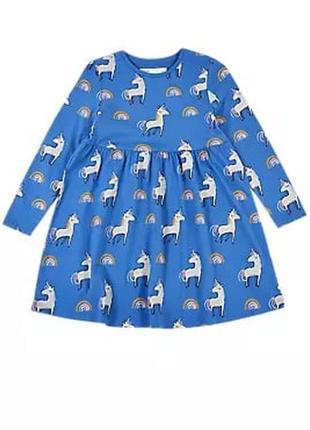 Платье нарядное тонкое катон длинный рукав пони единорог поняшка туника сарафан