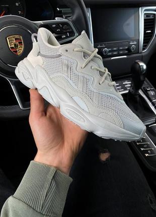 Женские стильные летние кроссовки adidas ozweego grey