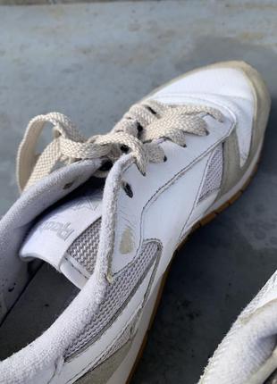 Білі шкіряні кросівки reebok classic8 фото