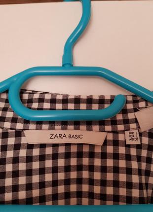 Картата сорочка zara basic3 фото