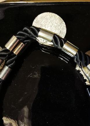 Колье с кристаллами стразы чокер шнур ожерелье бохо m&s10 фото
