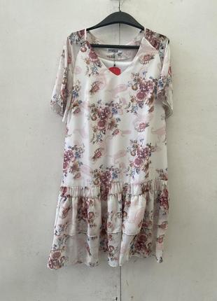 Шифонова батальне сукню в кольорах, 50рр