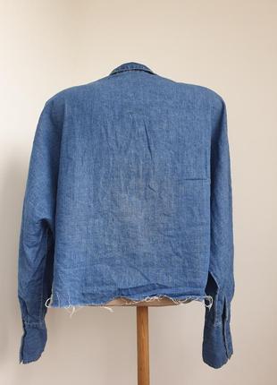 Джинсова сорочка zara 6