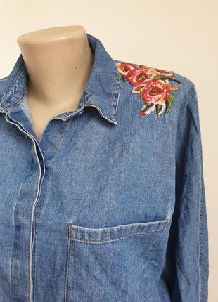 Джинсова сорочка zara 4
