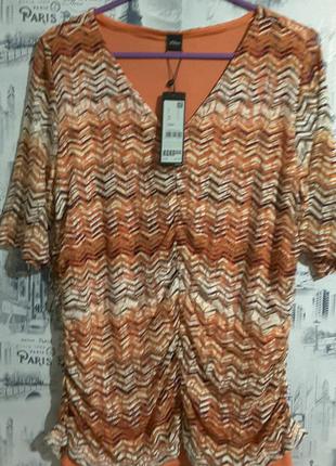 Ефектна блуза s. oliver uk16, xxl