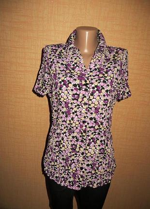 Симпатичная  блузка рубашка жатка.